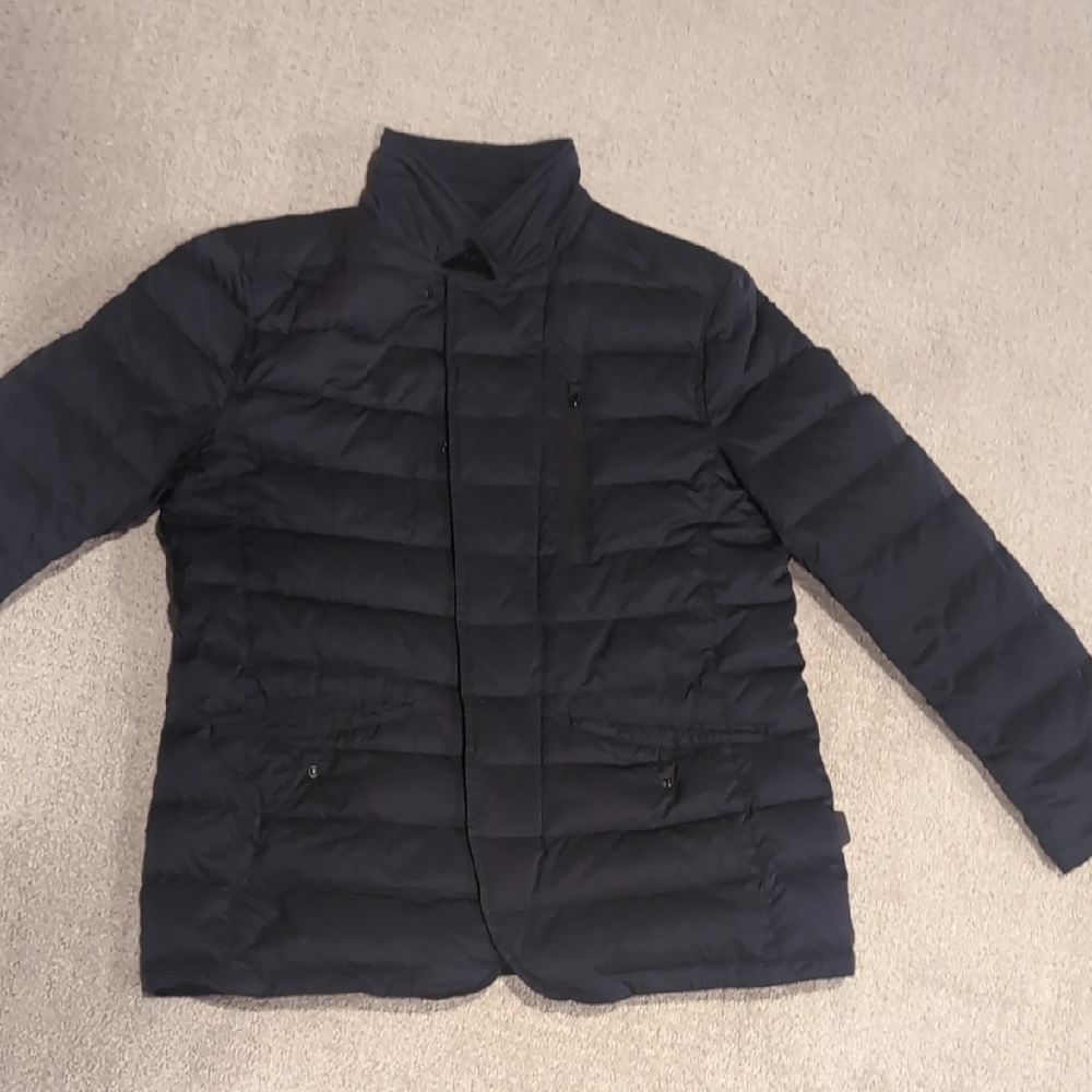 Tahari Men's Navy Puffer Jacket
